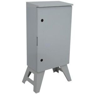 50x70x24,5cm Opak Kapaklı ABS Şantiye Panosu, 1Trifaze Sayaç,8Ad. Priz,16 Ad. Sigorta