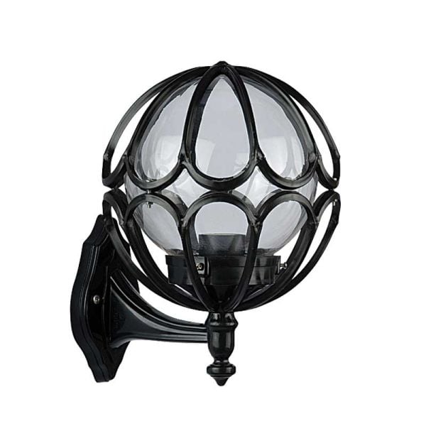 20'lik Şeffaf Akrilik Gloplu Meridyen Park Bahçe Armatürü 28x34cm