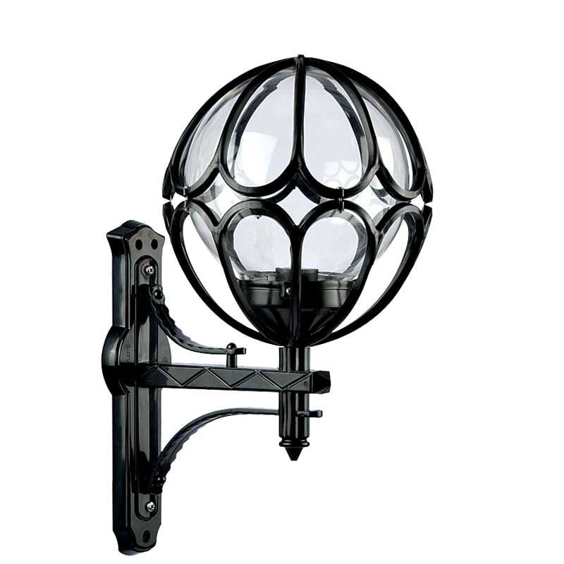 25'lik Şeffaf Akrilik Gloplu Meridyen Park Bahçe Armatürü 40x62cm