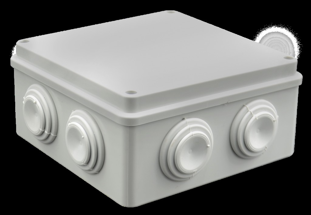 150x150x70 mm Kare ABS Sıva Üstü Tıpalı Opak Buat