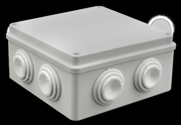 150x150x70 mm Kare ABS Sıva Üstü Tıpalı Opak Buat