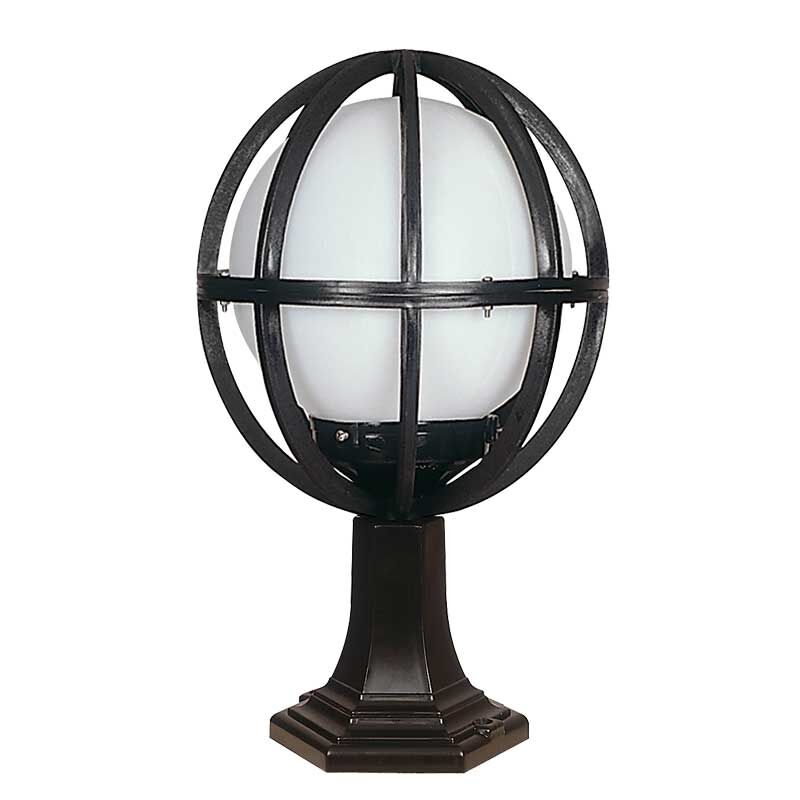 25lik Polietilen Camlı Düz Meridyen Park Bahçe Armatürü 30x50cm