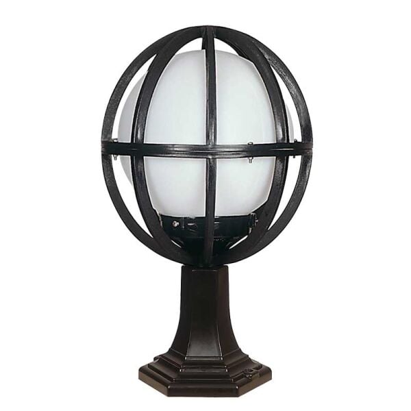 25lik Polietilen Camlı Düz Meridyen Park Bahçe Armatürü 30x50cm