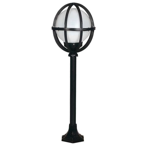 25lik Camlı Düz Meridyen Metal Çim Direkli Park Bahçe Armatür 30x100cm