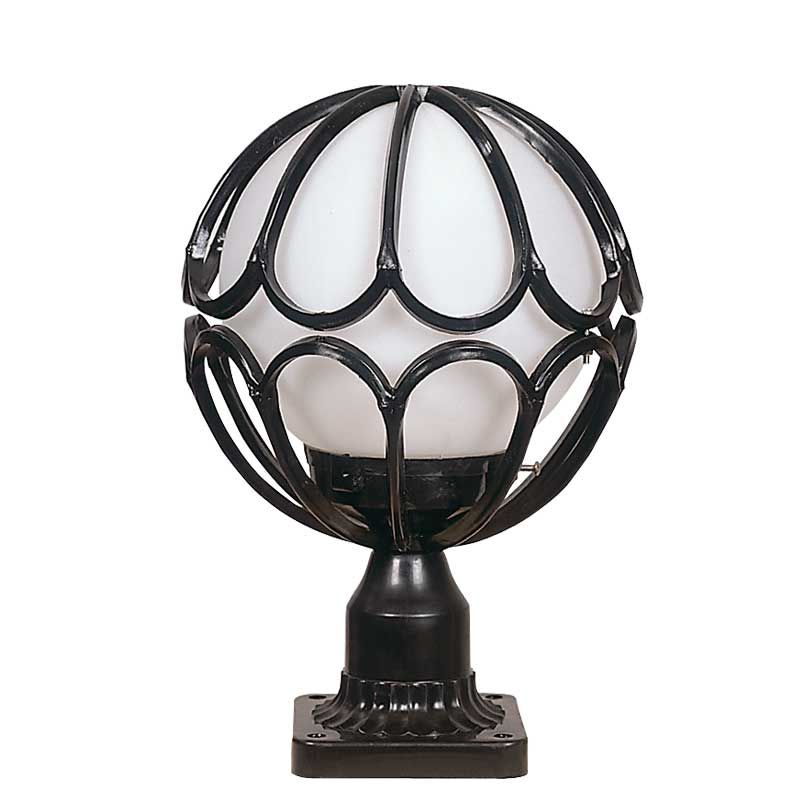 20lik Polietilen Camlı Lale Meridyen Park Bahçe Armatürü 23x38cm