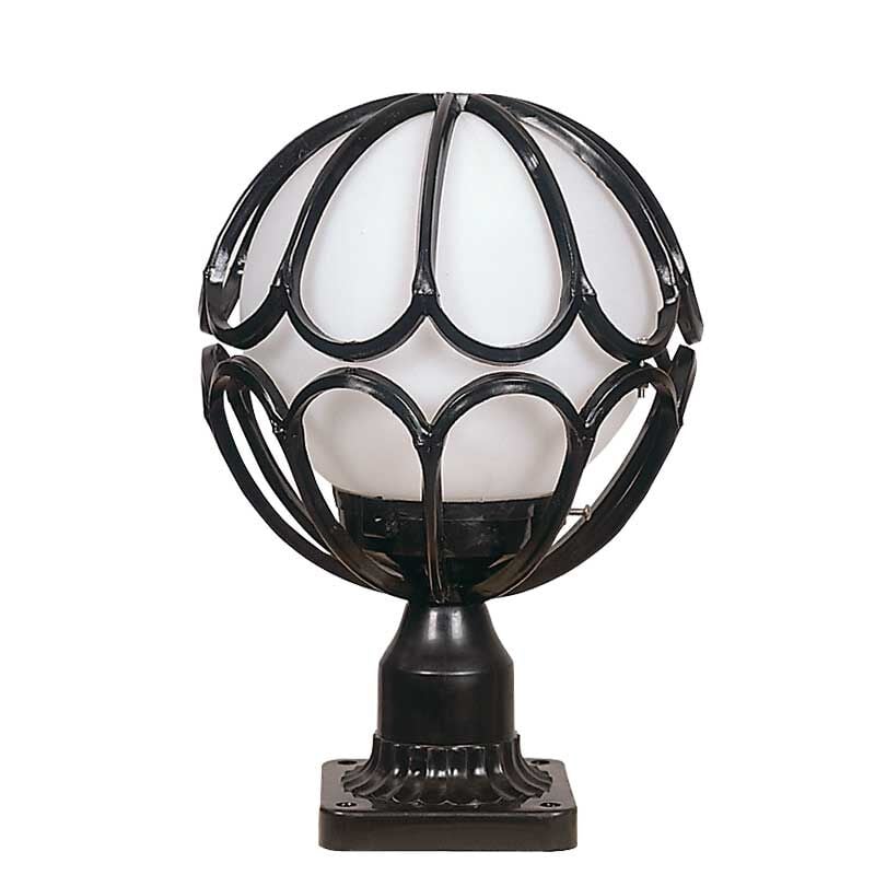 20lik Polietilen Camlı Lale Meridyen Park Bahçe Armatürü 23x38cm