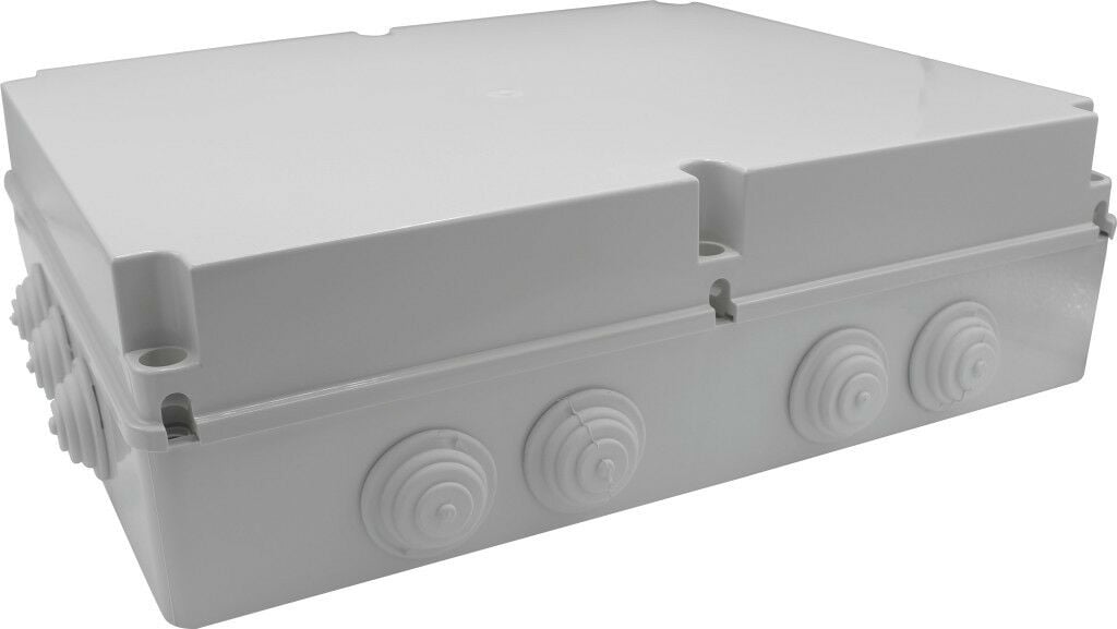 400x480x120 mm Tıpalı Kare ABS Sıva Üstü Rekor Yüzeyli Opak Buat, IP65 H.Free