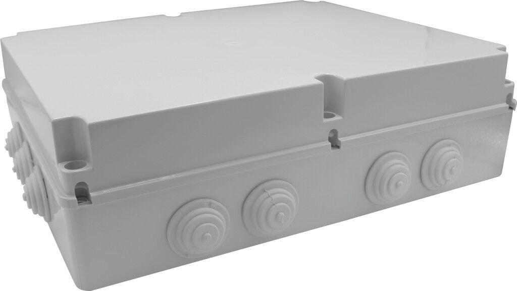 400x480x120 mm Tıpalı Kare ABS Sıva Üstü Rekor Yüzeyli Opak Buat, IP65 H.Free