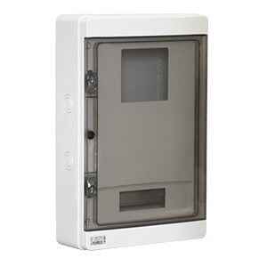 335x520x135 MM Şeffaf Kapaklı Sayaç Panosu 1 Trf. Syç. + 15 SİG. Yeri Mevcut