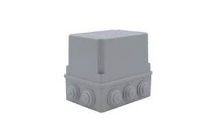 150x110x140 mm Tıpalı Kare Derin ABS Sıva Üstü Rekor Yüzeyli Opak Buat, IP54 H.Free