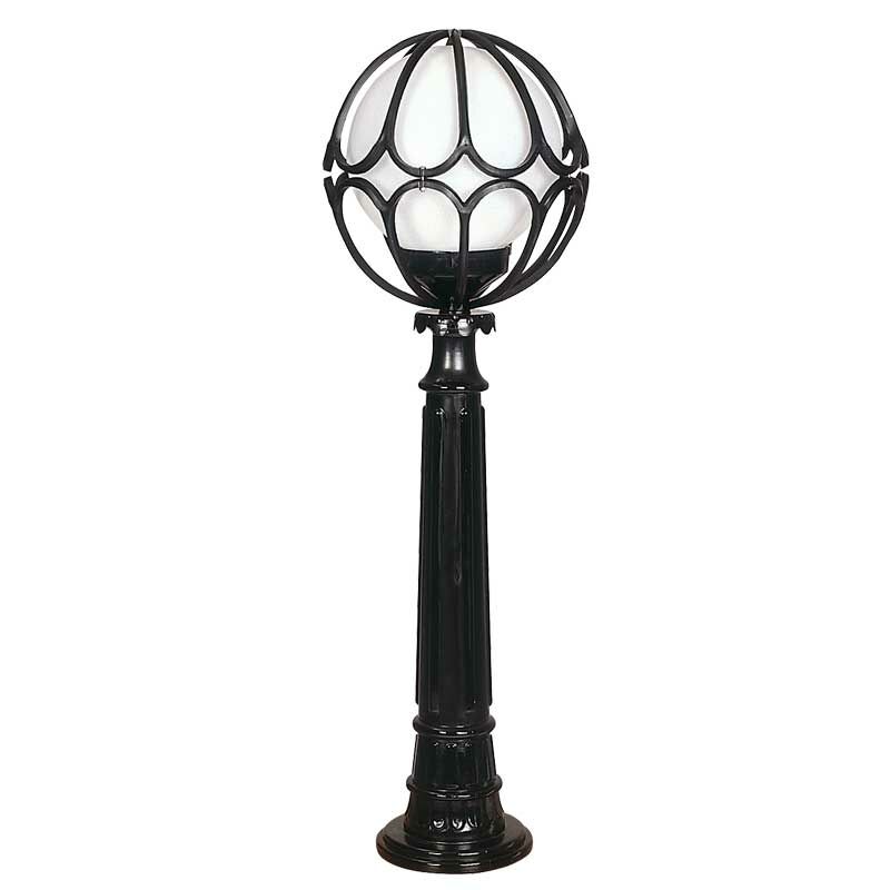 20lik Camlı Lale Meridyen Abs Çim Direkli Park Bahçe Armatür 30x100cm