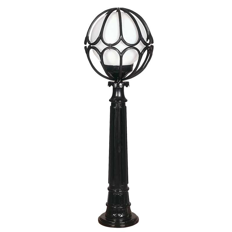 20lik Camlı Lale Meridyen Abs Çim Direkli Park Bahçe Armatür 30x100cm