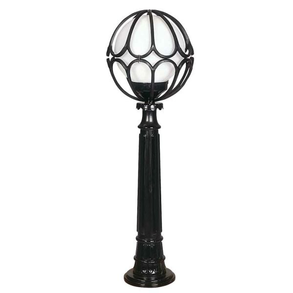 20lik Camlı Lale Meridyen Abs Çim Direkli Park Bahçe Armatür 30x100cm