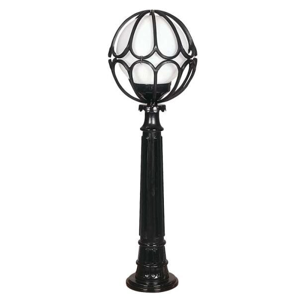 20lik Camlı Lale Meridyen Abs Çim Direkli Park Bahçe Armatür 30x100cm