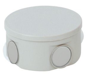 70x40 mm Yuvarlak ABS Sıva Üstü Kırma Yüzeyli Opak Buat, IP65 H.Free