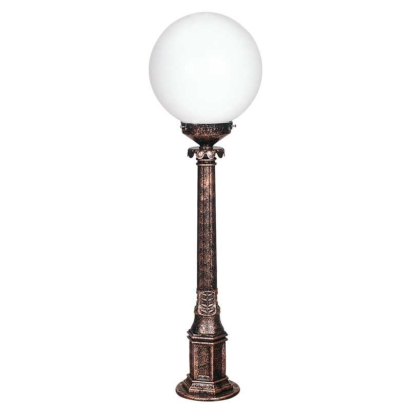 25lik Camlı Meridyen Abs Çim Direkli Park Bahçe Armatürü 25x95cm