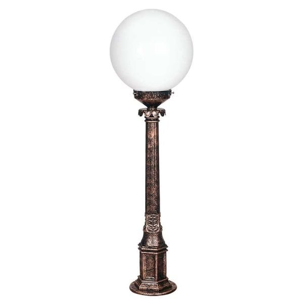 25lik Camlı Meridyen Abs Çim Direkli Park Bahçe Armatürü 25x95cm