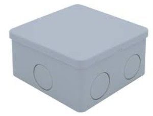 80x80x40 mm Kare ABS Sıva Üstü Kırma Yüzeyli Opak Buat, IP44 H.Free