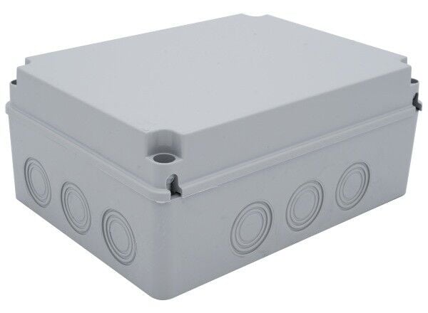 310x230x130 mm Kare ABS Sıva Üstü Kırma Yüzeyli Opak Buat, IP67 H.Free