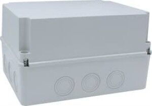 310x230x180 mm Düz Yüzeyli Derin Kare Sıva Üstü ABS Opak Buat, IP67 H.Free