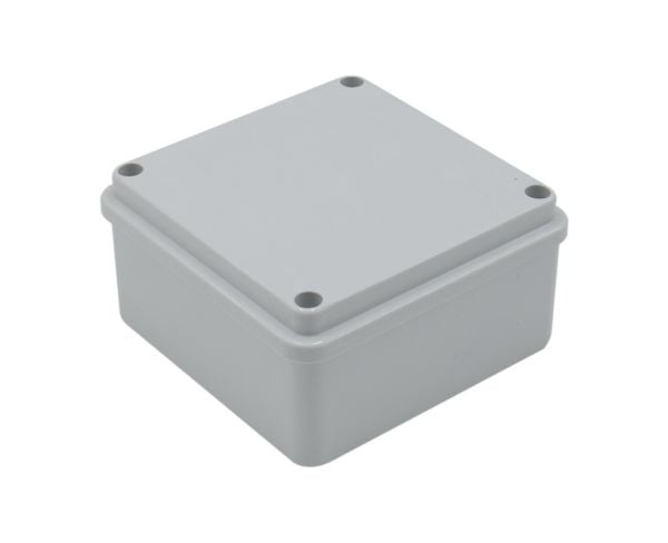 100x100x50 mm Düz Yüzeyli Kare Sıva Üstü ABS Opak Buat, Ip54 H.Free