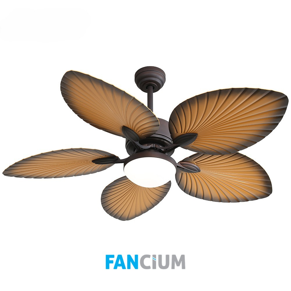 Fancium DKF-505 52'' Led Aydınlatmalı Uzaktan Kumandalı Tavan Vantilatörü Kahverengi
