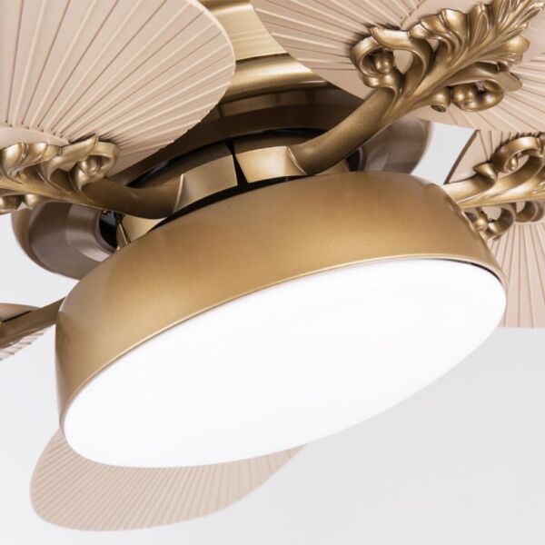 Fancium DKF-507 Led Aydınlatmalı Uzaktan Kumandalı Tavan Vantilatörü Bej