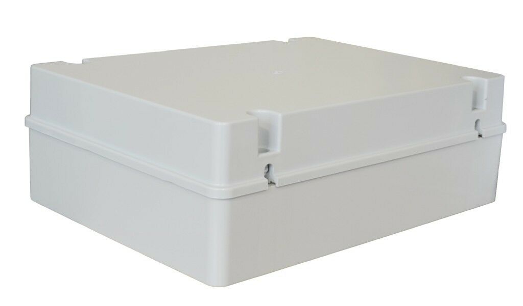 400x300x130 mm Düz Yüzeyli Kare Sıva Üstü ABS Opak Buat, IP67 H.Free