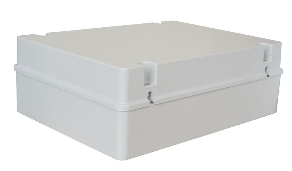 400x300x130 mm Düz Yüzeyli Kare Sıva Üstü ABS Opak Buat, IP67 H.Free