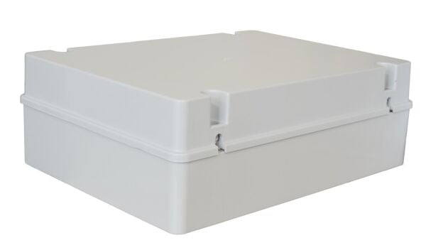 400x300x130 mm Düz Yüzeyli Kare Sıva Üstü ABS Opak Buat, IP67 H.Free