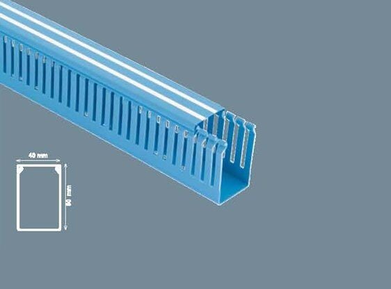 Mutlusan 40x60 mm Delikli Mavi Pano Kanalı, 24 Metre Paket