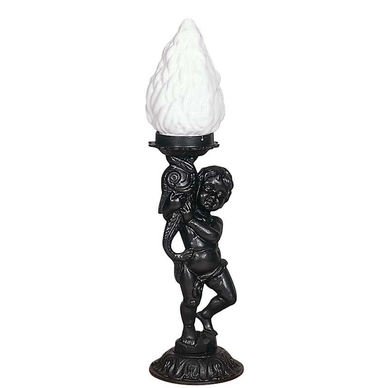 Alüminyum Bebek Heykel Park Bahçe Feneri Komple Döküm 20x65cm