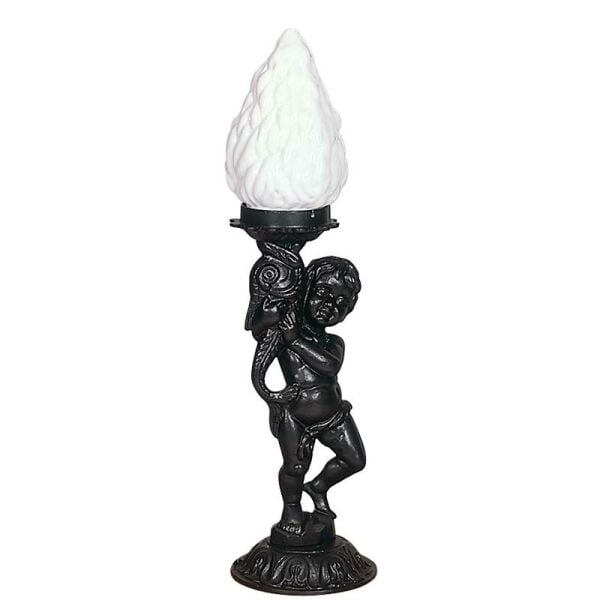 Alüminyum Bebek Heykel Park Bahçe Feneri Komple Döküm 20x65cm