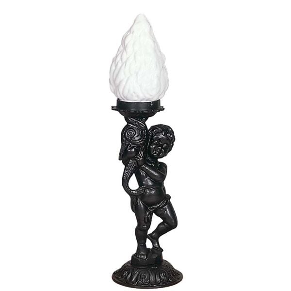 Alüminyum Bebek Heykel Park Bahçe Feneri Komple Döküm 20x65cm