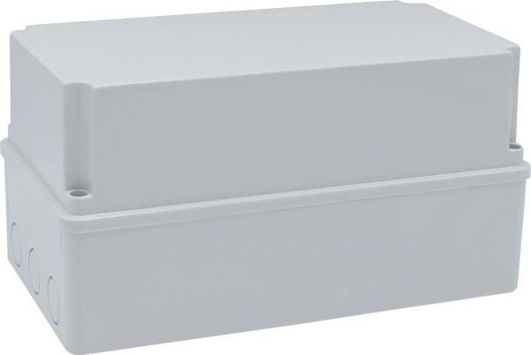 230x125x120 mm Düz Yüzeyli Derin Kare Sıva Üstü ABS Opak Buat, IP67 H.Free