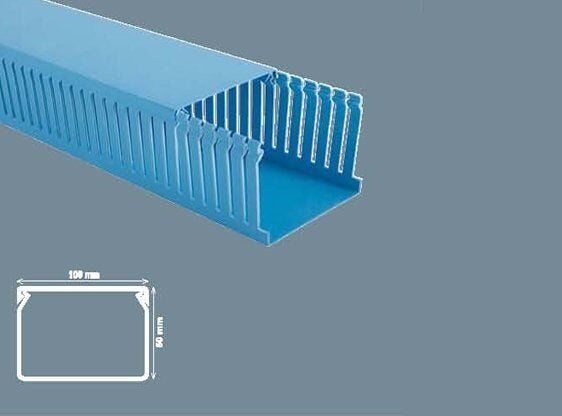 Mutlusan 100x60 mm Delikli Mavi Pano Kanalı, 8 Metre Paket