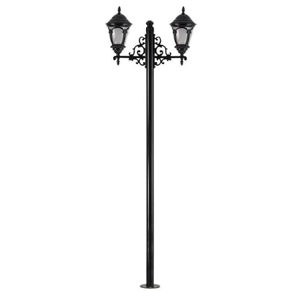 ElektrikPiyasa Alüminyum Polikarbon Camlı Süslü Aydınlatma Direği 260 cm