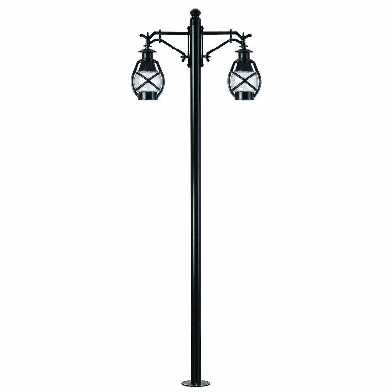 ElektrikPiyasa PoliKarbon Camlı Küçük Gemici Fenerli Aydınlatma Direği 275 cm