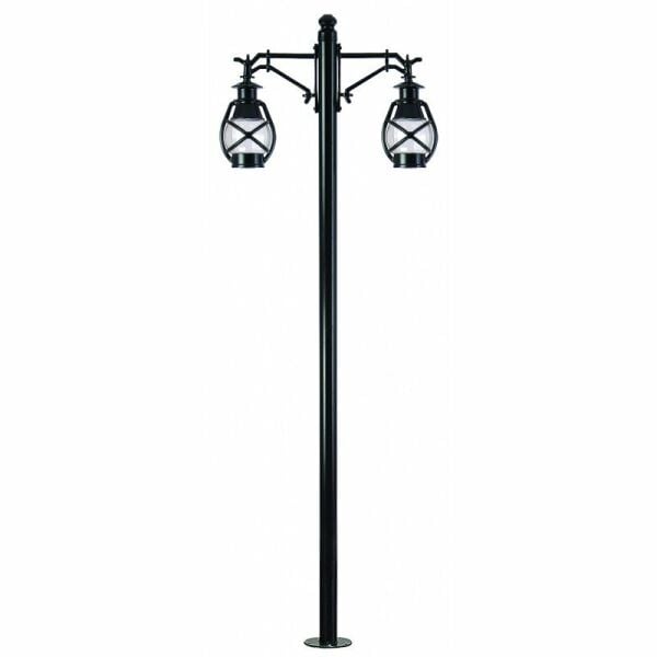 ElektrikPiyasa PoliKarbon Camlı Küçük Gemici Fenerli Aydınlatma Direği 275 cm