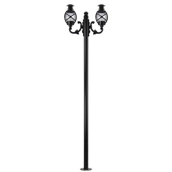 ElektrikPiyasa PoliKarbon Camlı Küçük Gemici Fenerli Aydınlatma Direği 260 cm